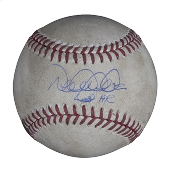 2014 Derek Jeter Single Signed Game Used OML Selig Baseball With "Last HR" Inscription Used on 9/18/14 (MLB Authenticated & Steiner)